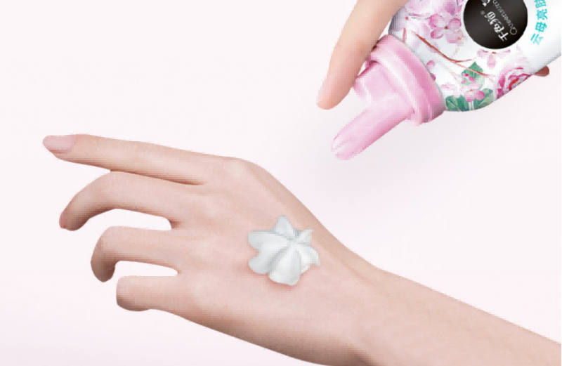 Body lotion mousse