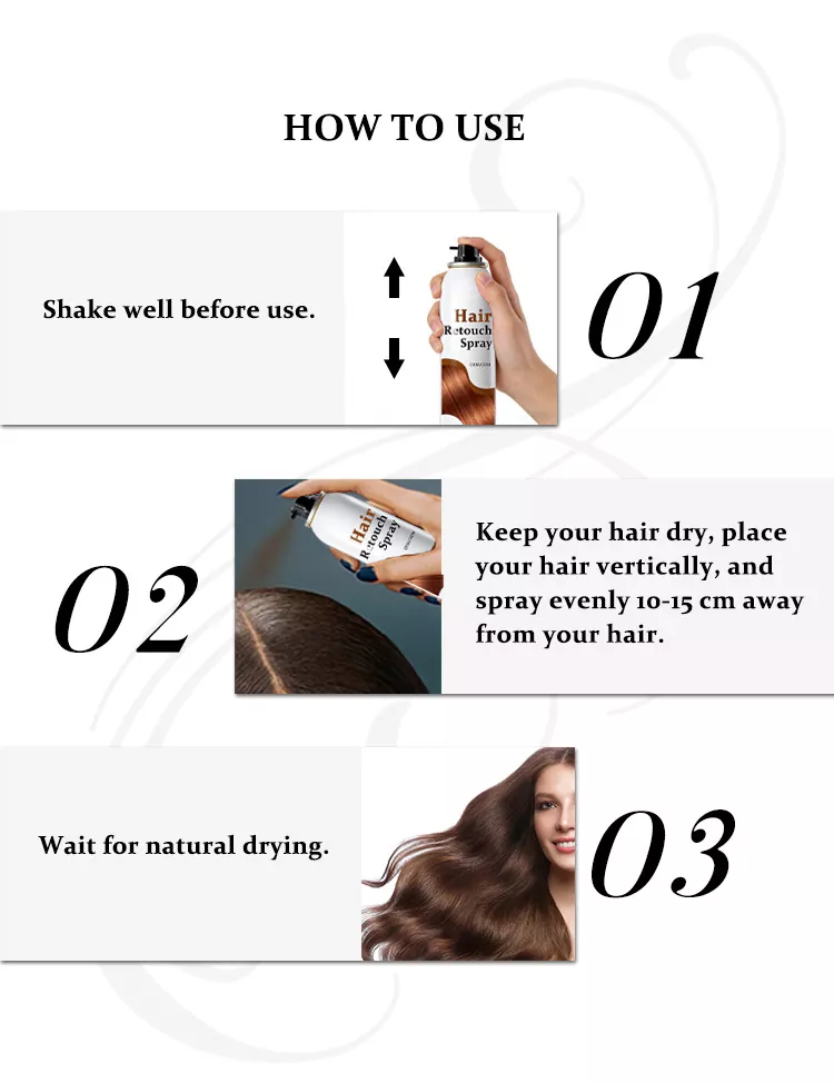 Root Structured Color Rendering Hair Retouch Spray